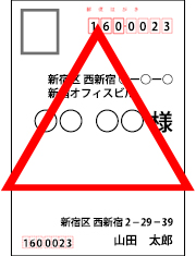 はがきの宛名の書き方NG例